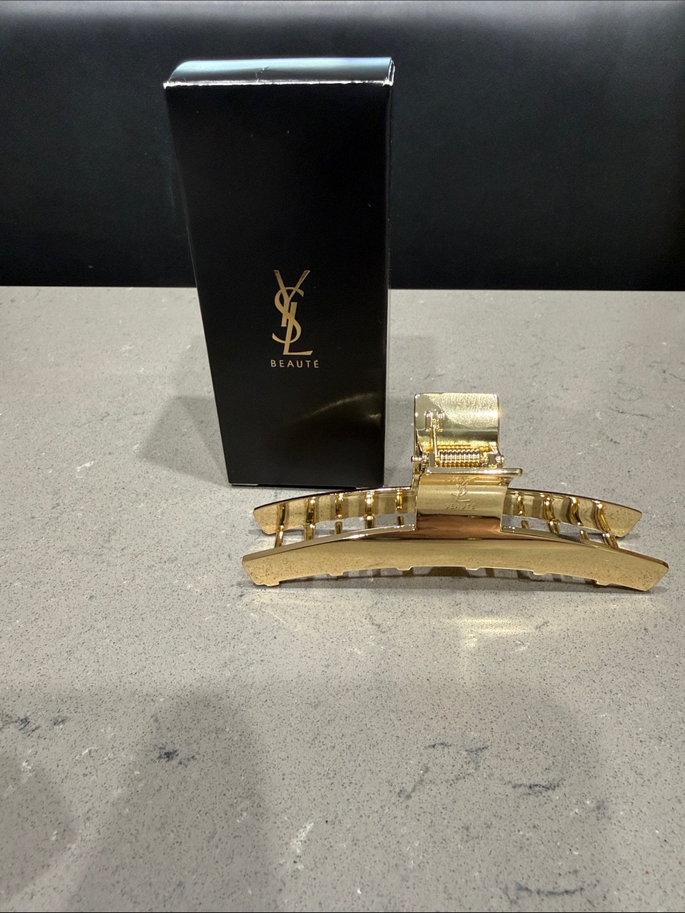 YSL Gold Hair Claw Clip - Elegant Women’s Accessory, new/Unused